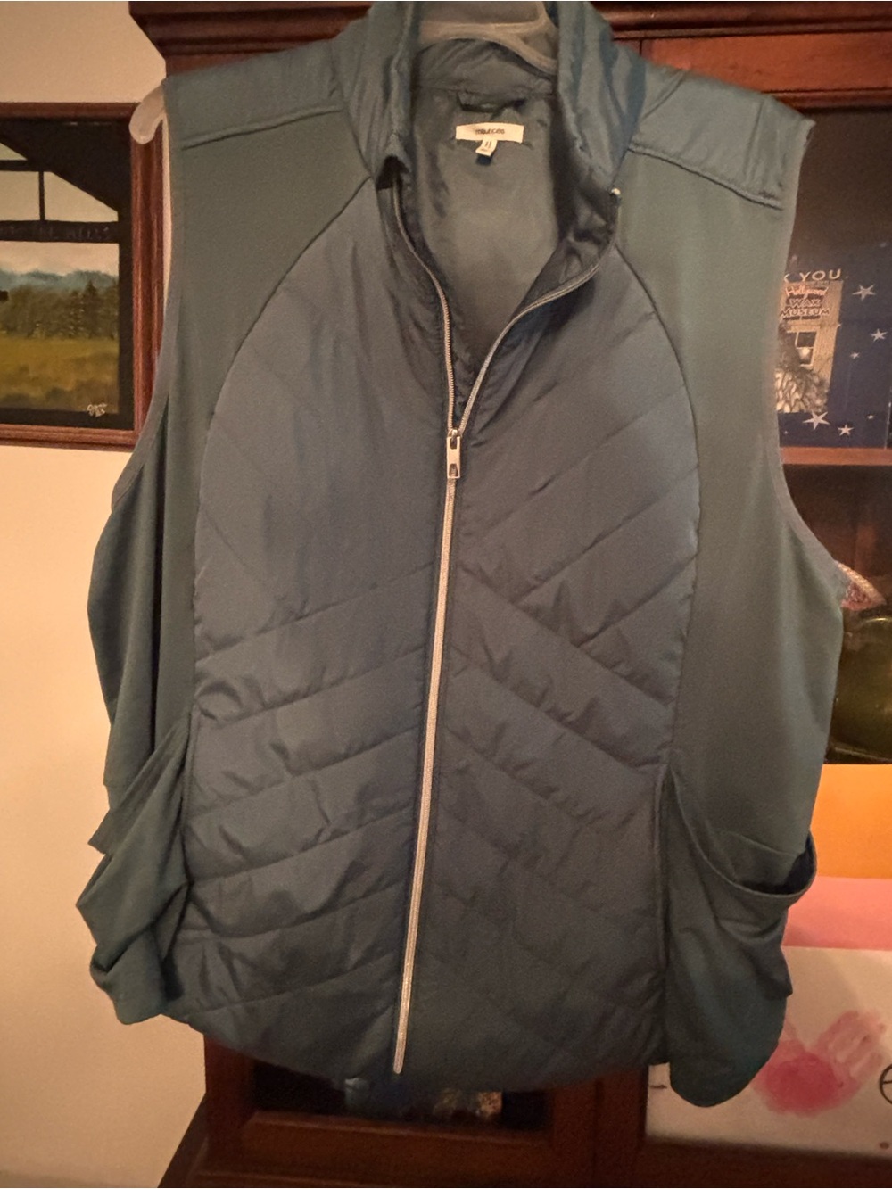 Maurices Teal Quilted Vest